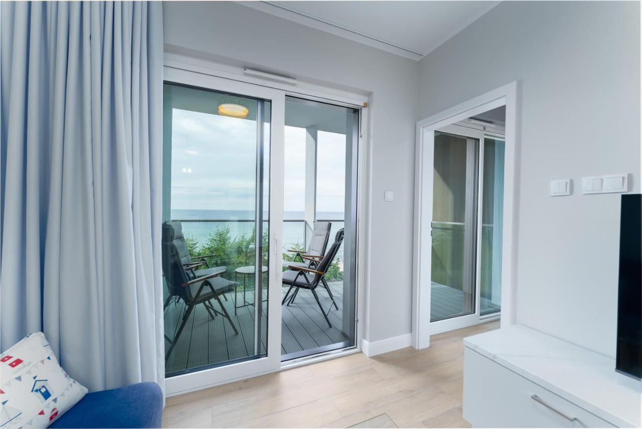 Apartament Kapitanski Z Widokiem Na Morze 4 Pietro - By Perlowa Przystan Rent Sianożęty Exterior foto